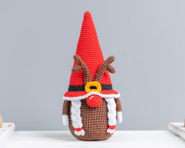 Christmas crochet patterns Reindeer gnomes