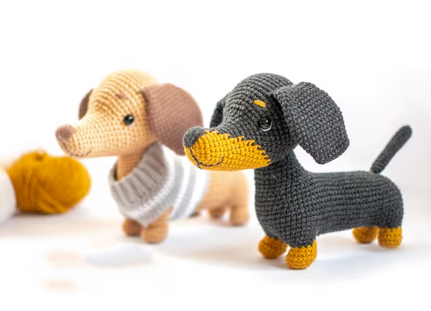 Crochet pattern Dachshund Dog