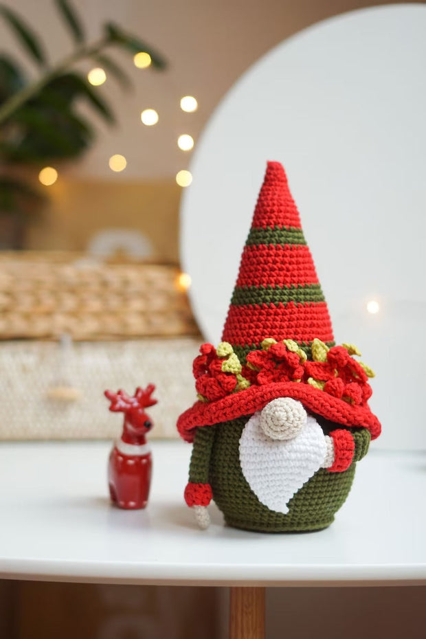 Crochet patterns Flower Gnome