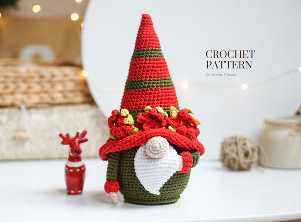 Crochet patterns Flower Gnome