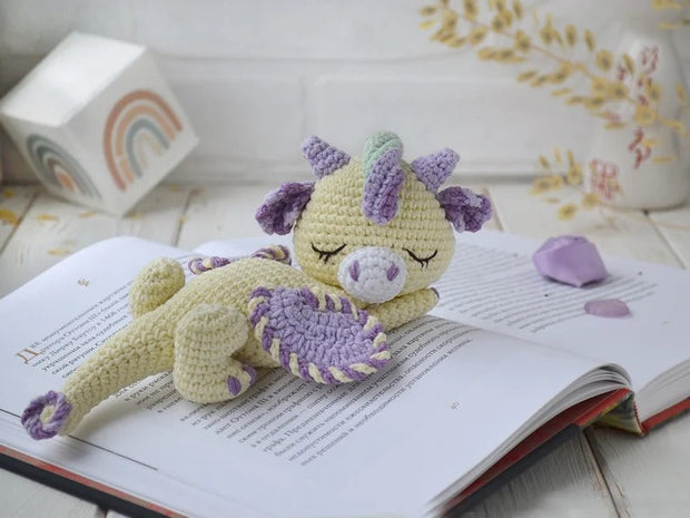 Sleeping crochet dragons amigurumi pattern