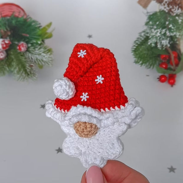 Set of 10 crochet Christmas ornament pattern