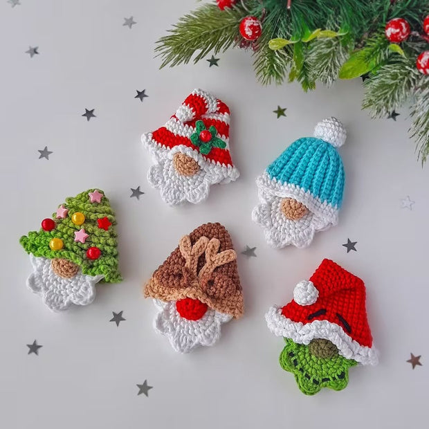 Set of 10 crochet Christmas ornament pattern