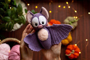 Crochet Halloween bat pattern